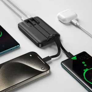 شاحن بطارية 10000 مللي أمبير WIWU P060 ثنائي الكابلات 22.5 واط - حقيبة لابتوب عمودية WIWU Alpha 11 بوصة