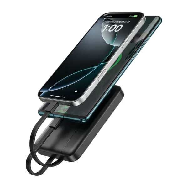 شاحن بطارية 10000 مللي أمبير WIWU P060 ثنائي الكابلات 22.5 واط - حقيبة لابتوب عمودية WIWU Alpha 11 بوصة