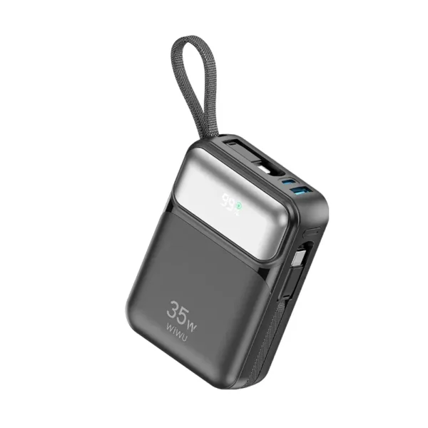 شاحن بطارية 35 واط WIWU Galaxy Power Bank 10000mAh - حقيبة لابتوب عمودية WIWU Alpha 11 بوصة