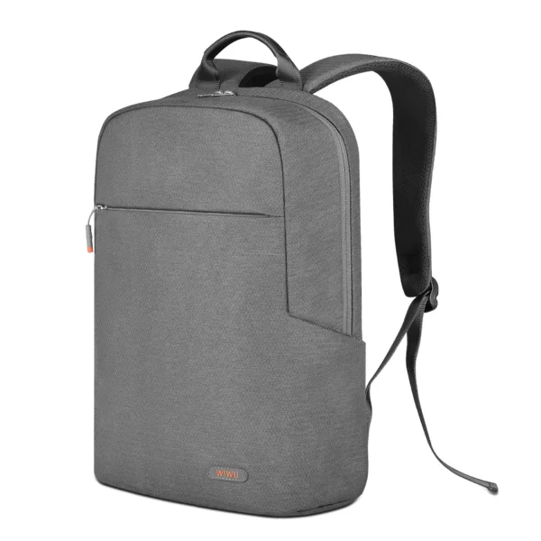 gray-pilot-backpack-1.webp حقيبة ظهر WIWU للكمبيوتر المحمول PILOT BACKPACK - حقيبة لابتوب عمودية WIWU Alpha 11 بوصة