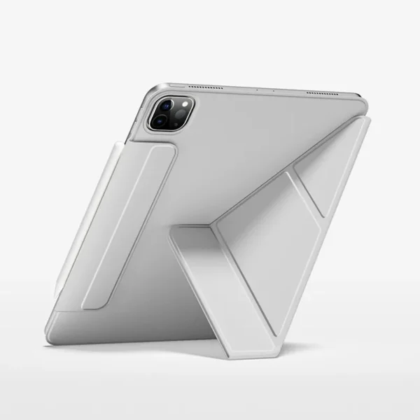 ipad-pro-11-smart-folio-case-gray-1.webp غطاء آيباد برو 11 بوصة 2024 WIWU Smart Folio مغناطيسي مع حامل متعدد الزوايا - حقيبة لابتوب عمودية WIWU Alpha 11 بوصة