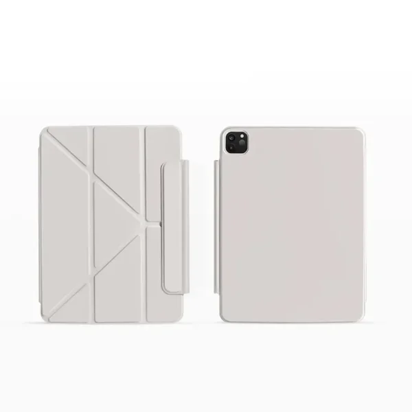 ipad-pro-11-smart-folio-case-gray-2.webp غطاء آيباد برو 11 بوصة 2024 WIWU Smart Folio مغناطيسي مع حامل متعدد الزوايا - حقيبة لابتوب عمودية WIWU Alpha 11 بوصة