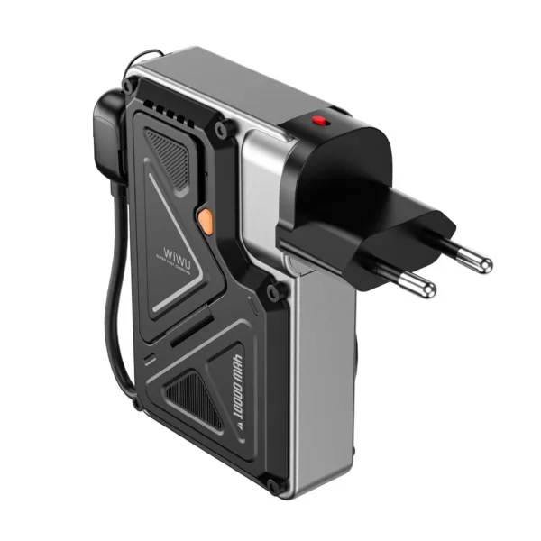 شاحن طاقة لاسلكي Knight 35 واط بسعة 10000 مللي أمبير - حقيبة لابتوب عمودية WIWU Alpha 11 بوصة