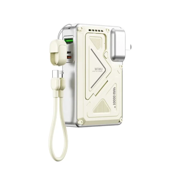 شاحن طاقة لاسلكي Knight 35 واط بسعة 10000 مللي أمبير - حقيبة لابتوب عمودية WIWU Alpha 11 بوصة