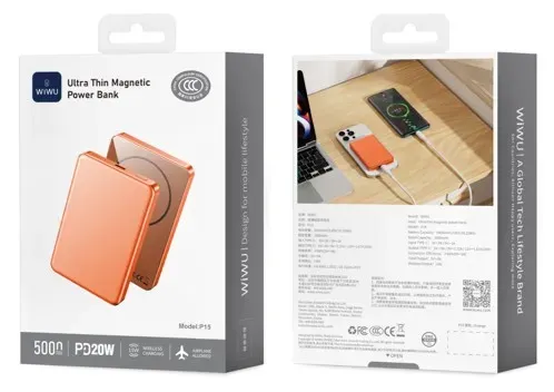 powerbank-ultrafino-5000mah-naranja-1.webp شاحن مغناطيسي WIWU 5000 مللي أمبير Ultra Thin - حقيبة لابتوب عمودية WIWU Alpha 11 بوصة