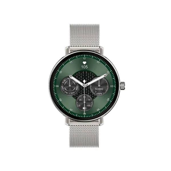 ساعة ذكية WIWU SW07 شاشة AMOLED 1.32 بوصة مقاومة للماء IP68 مع تتبع صحي ورياضي - حقيبة لابتوب عمودية WIWU Alpha 11 بوصة