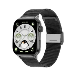 ساعة ذكية WIWU SW08 بشاشة منحنية بدقة عالية 1.95 إنش مع مراقبة نبض القلب وعمر بطارية طويل