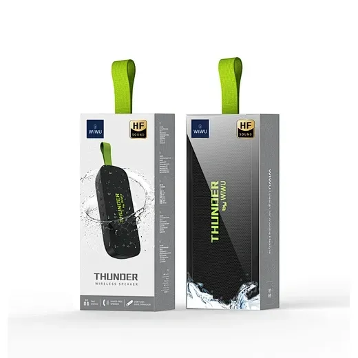 سماعة WIWU ثاندر اللاسلكية H2 - سوداء