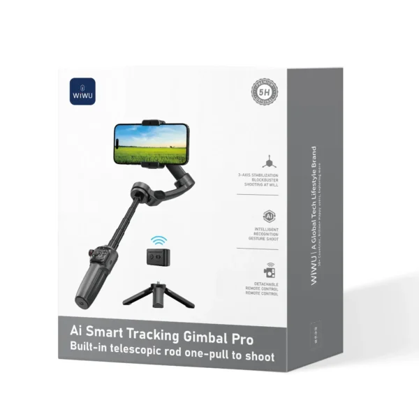 جيمبال ذكي بتحكم عن بعد WIWU AI Smart Checking Gimbal PRO Wi-SE016