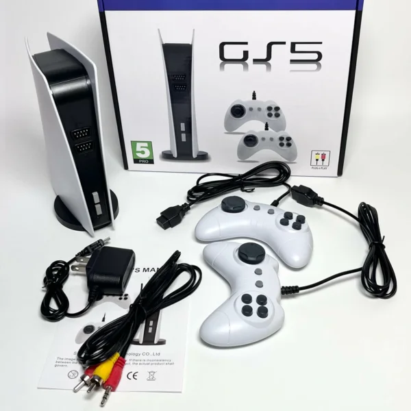 جهاز ألعاب GS5 ريترو – 620 لعبة كلاسيكية مدمجة مع يدين تحكم سلكية (6) جهاز ألعاب GS5 ريترو – 620 لعبة كلاسيكية مدمجة مع يدين تحكم سلكية