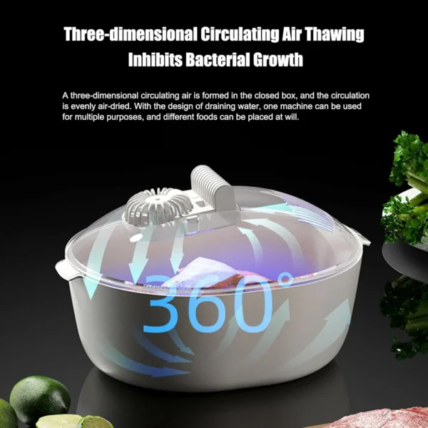 جهاز إزالة الجليد 4 في 1 مع تعقيم بالأشعة فوق البنفسجية – تذويب سريع بزاوية 360°