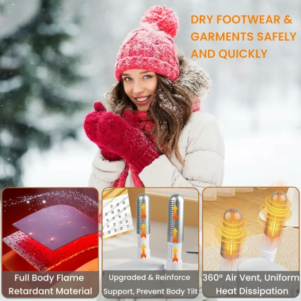 جهاز تجفيف الأحذية تجفيف سريع مع إزالة الروائح