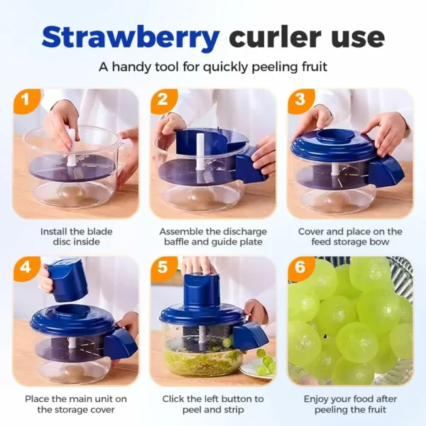 جهاز تقشير كهربائي أوتوماتيكي للفواكه الصغيرة والثوم – قابل للشحن (4) جهاز تقشير كهربائي أوتوماتيكي للفواكه الصغيرة والثوم – قابل للشحن