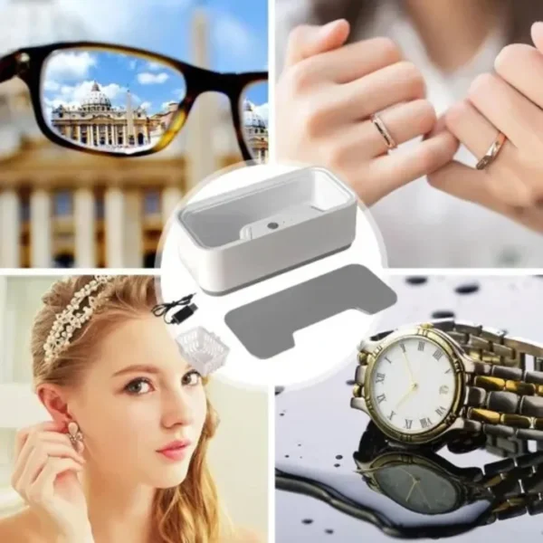 جهاز تنظيف بالموجات فوق الصوتية مناسب للنظارات، المجوهرات، الساعات