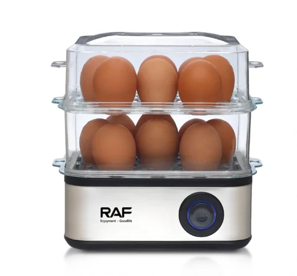 جهاز سلق البيض RAF بطبقتين – سعة حتى 16 بيضة بقوة 500 واط