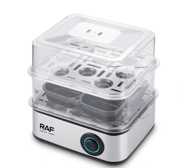 جهاز سلق البيض RAF بطبقتين – سعة حتى 16 بيضة بقوة 500 واط