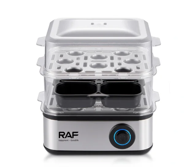 جهاز سلق البيض RAF بطبقتين – سعة حتى 16 بيضة بقوة 500 واط