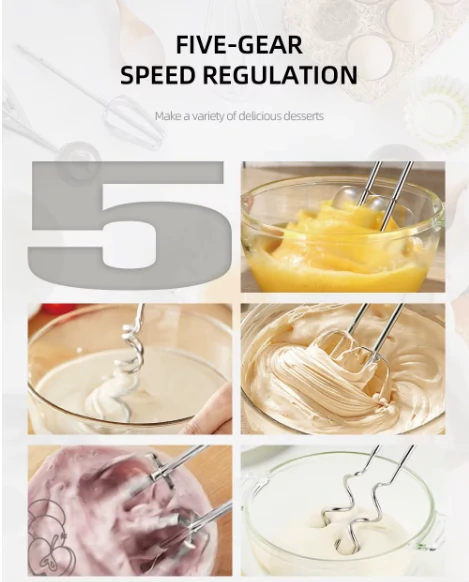 خفاقة كهربائية يدوية 500 واط مع 5 سرعات – أداء عملي وتصميم مدمج