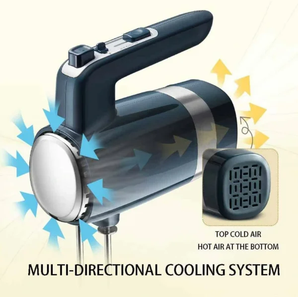 خفاقة كهربائية يدوية 500 واط مع 5 سرعات – خلط عملي وسريع للاستخدام اليومي