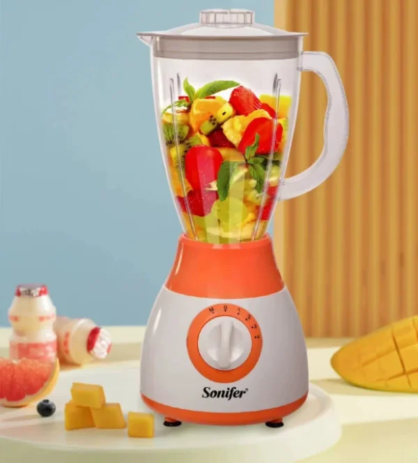 خلاط Sonifer سعة 1.5 لتر – 2 في 1 مع مطحنة