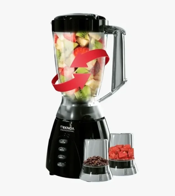 خلاط احترافي مع مطحنة – جرة مقاومة للكسر سعة 1.5 لتر