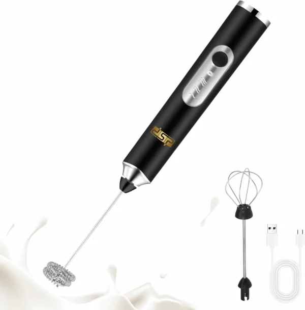 خلاط قهوة وفروثر حليب يدوي 2×1 من DSP – قابل للشحن USB