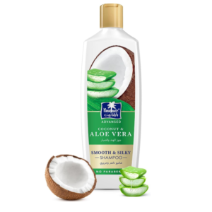 شامبو باراشوت Parachute بجوز الهند والألوفيرا – إصلاح الشعر الجاف والمتقصف 340 مل