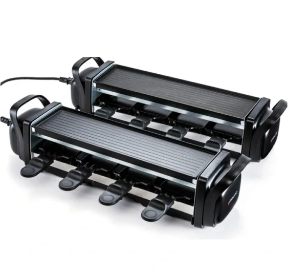 شواية راكليت Ambiano بقوة 1200 واط – تصميم قابل للفصل مع 8 مقالي غير لاصقة