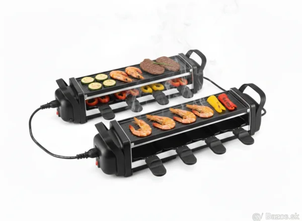 شواية راكليت Ambiano بقوة 1200 واط – تصميم قابل للفصل مع 8 مقالي غير لاصقة