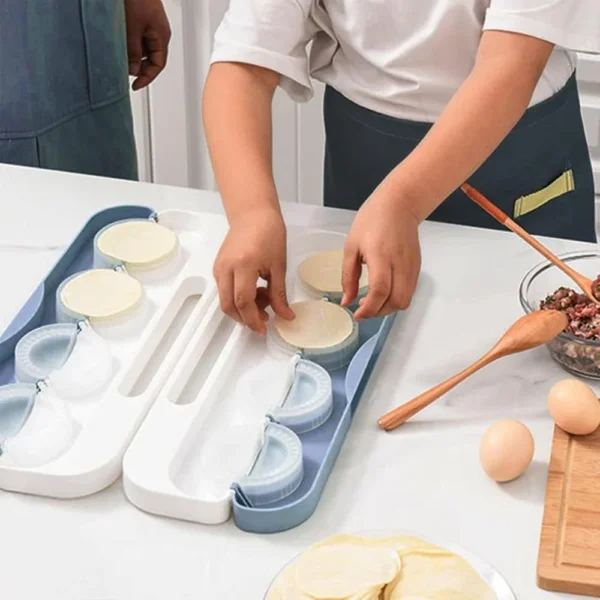 صانعة سمبوسة وقطايف 8 قطع تشكيل وإغلاق سريع بضغطة واحدة