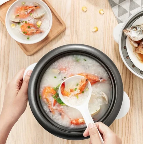 طنجرة أرز كهربائية Xiguan Morries بسعة 2 لتر مع خاصية التبخير – تشغيل بزر واحد