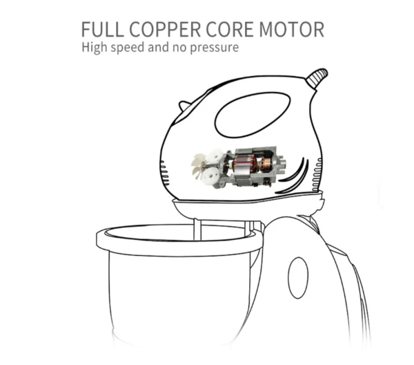 عجانة Sinbo  – وعاء ستانلس ستيل 2 لتر مع 3 سرعات