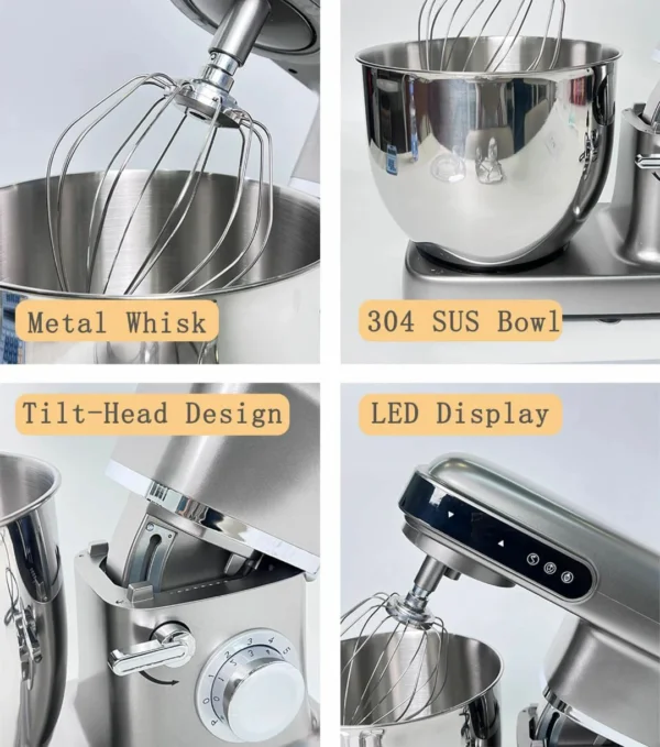 عجانة كهربائية صناعية سعة 12 لتر بمحرك قوي 2500 واط – شاشة لمس وتحكم كامل