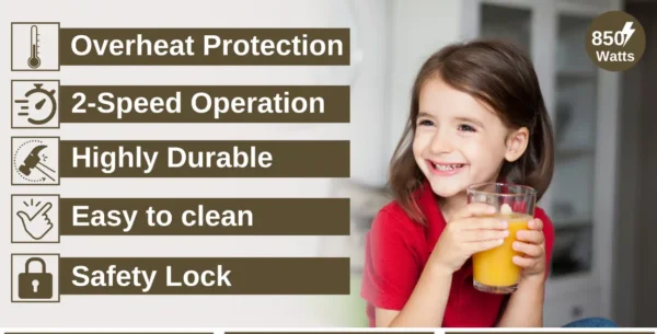 عصارة جزر Sonashi مع حاوية لب 1.8 لتر سرعتان للتحكم حسب نوع الفاكهة