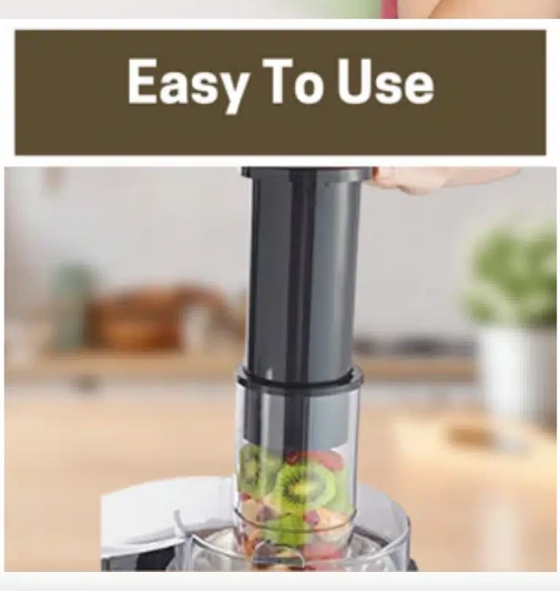 عصارة جزر Sonashi مع حاوية لب 1.8 لتر سرعتان للتحكم حسب نوع الفاكهة