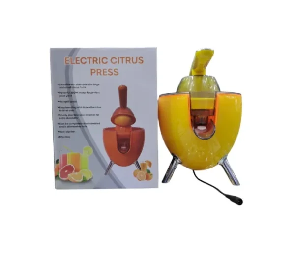 عصارة حمضيات كهربائية مع مخروطين وعصّارة أوتوماتيكية