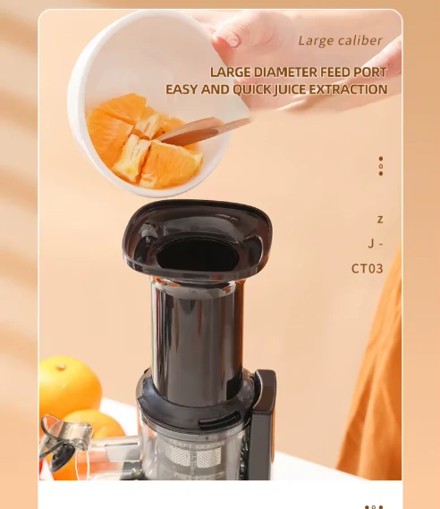 عصارة كهربائية بطيئة محمولة طرد تلقائي للبّ