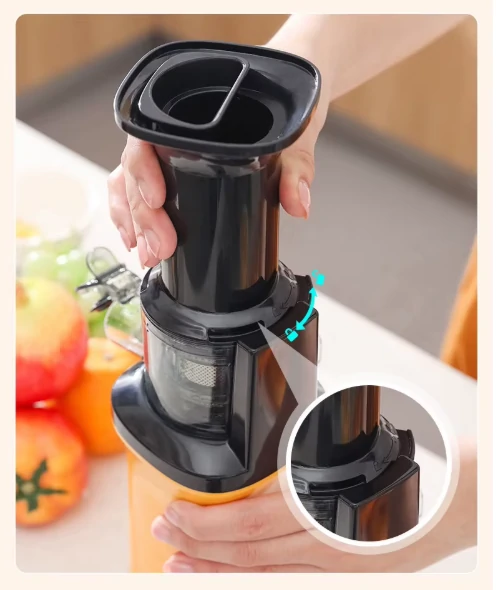 عصارة كهربائية بطيئة محمولة طرد تلقائي للبّ