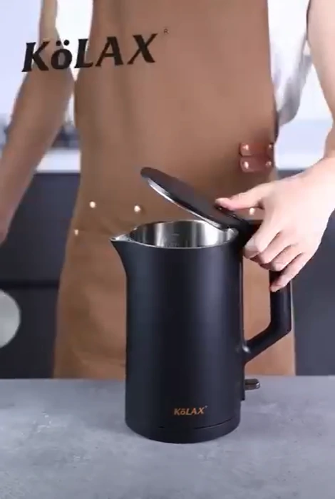 غلاية كهربائية KoLAX سعة 1.7 لتر – قدرة 1500 واط و هيكل ستانلس ستيل