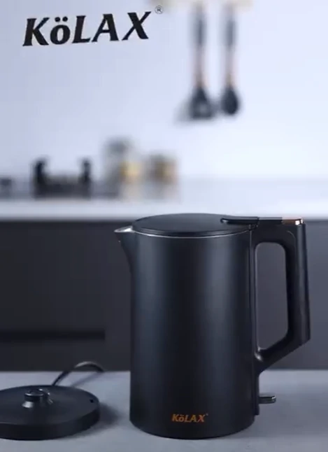 غلاية كهربائية KoLAX سعة 1.7 لتر – قدرة 1500 واط و هيكل ستانلس ستيل