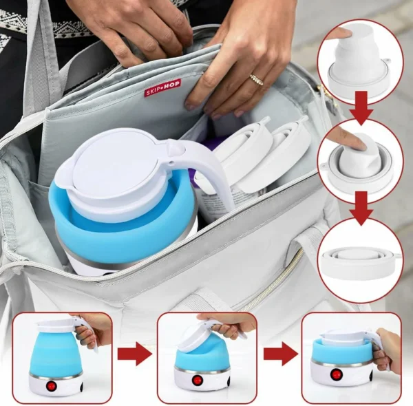 غلاية كهربائية قابلة للطي 600 مل– سيليكون حراري بقدرة 850 واط