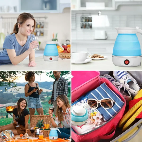 غلاية كهربائية قابلة للطي 600 مل– سيليكون حراري بقدرة 850 واط