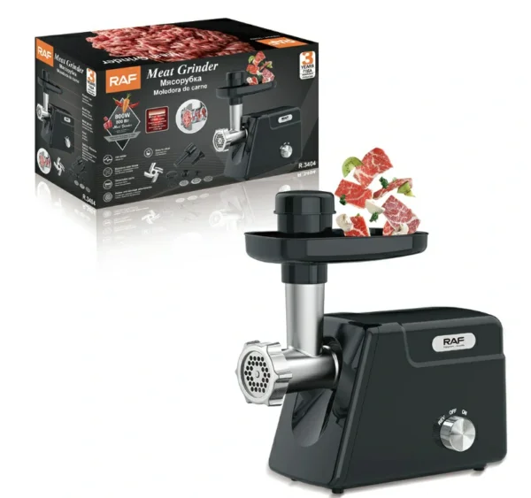 فرامة لحمة كهربائية RAF – قدرة 700 واط وأداء قوي للاستخدام المنزلي