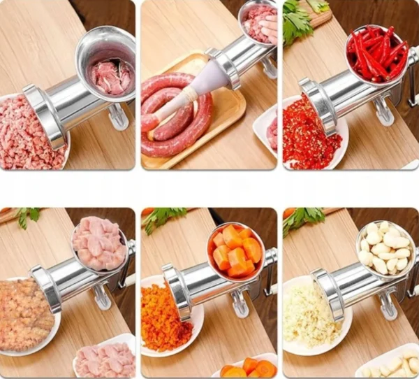 مفرمة لحم يدوية ألومنيوم رقم 8