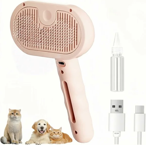 فرشاة عناية بالحيوانات الأليفة 3 في 1 مع بخاخ رذاذ (1) فرشاة عناية بالحيوانات الأليفة 3 في 1 مع بخاخ رذاذ