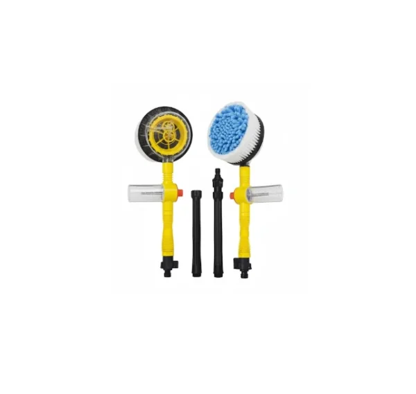 فرشاة غسيل سيارات دوارة بضغط الماء 360 درجة مع موزع صابون
