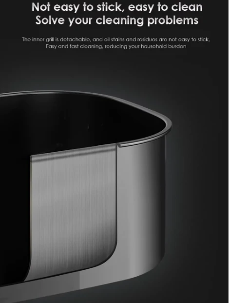 فرن كهربائي وقلاية هوائية 2 في 1 سعة 12 لتر بقدرة 2200 واط مع شاشة لمس