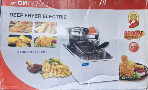 قلاية زيت كهربائية Clatronic LEE-2324 بسعة 6 لتر – ستانلس ستيل بقدرة 2500 واط