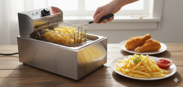 قلاية زيت كهربائية Clatronic LEE-2324 بسعة 6 لتر – ستانلس ستيل بقدرة 2500 واط