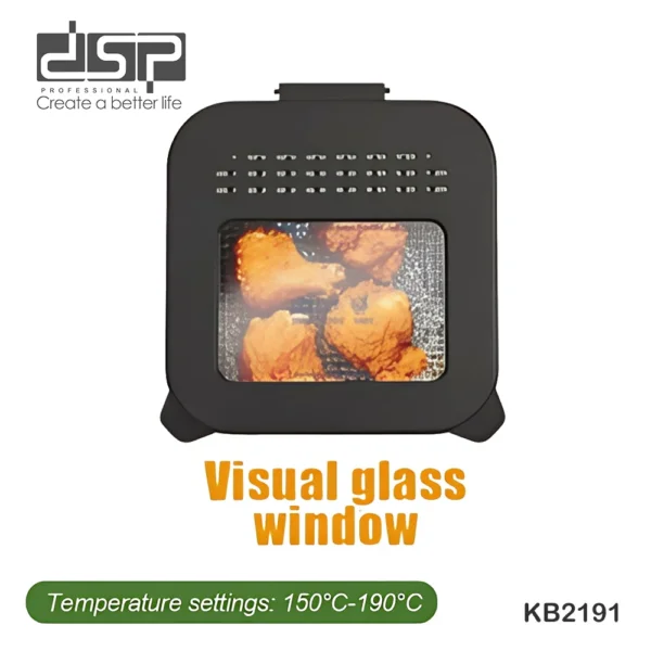 قلاية زيت كهربائية DSP سعة 2.5 لتر – 1200 واط مع نافذة رؤية زجاجية (8) قلاية زيت كهربائية DSP سعة 2.5 لتر – 1200 واط مع نافذة رؤية زجاجية